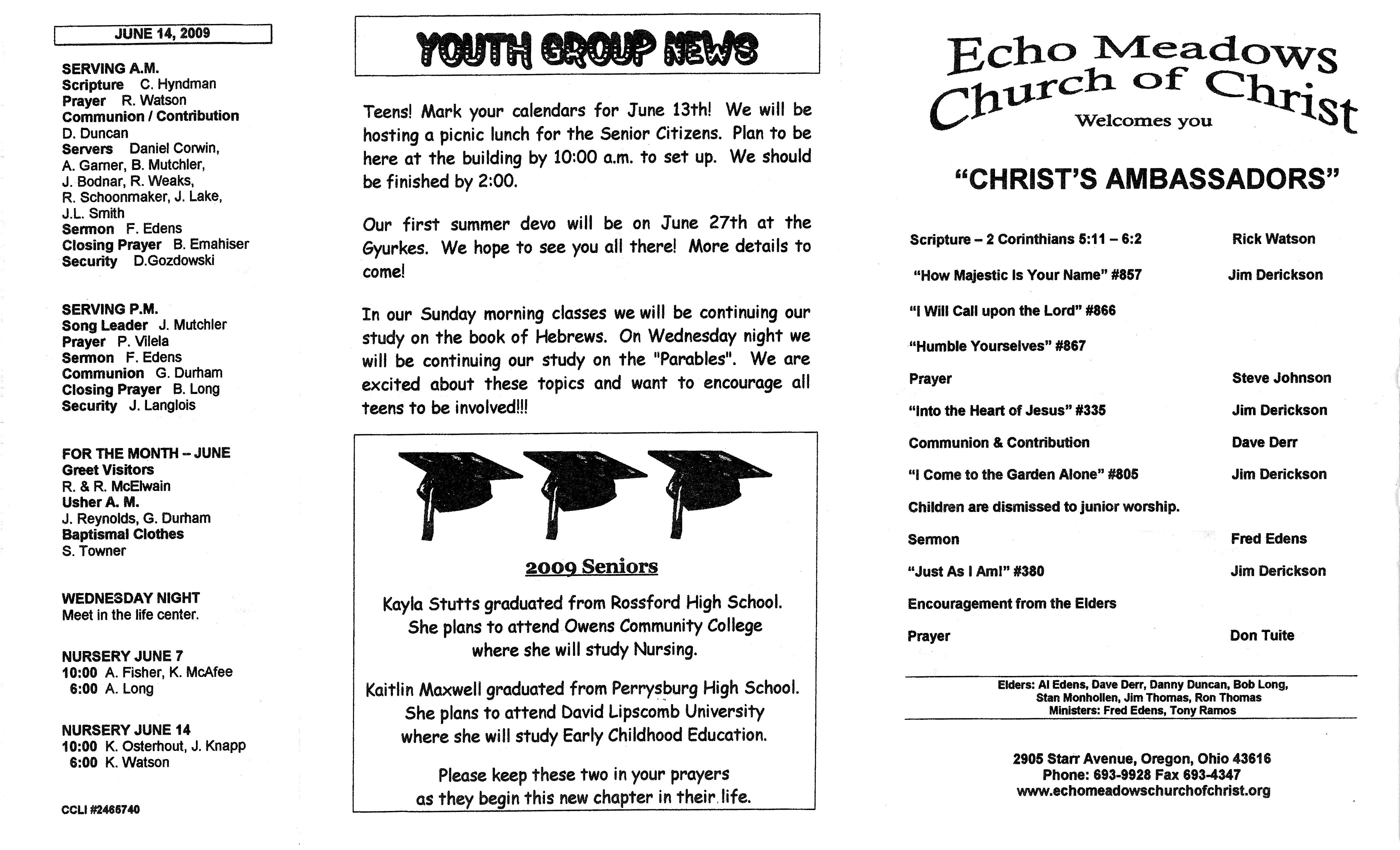 Scanned bulletin, page 1 of 2009-06-07.pdf
