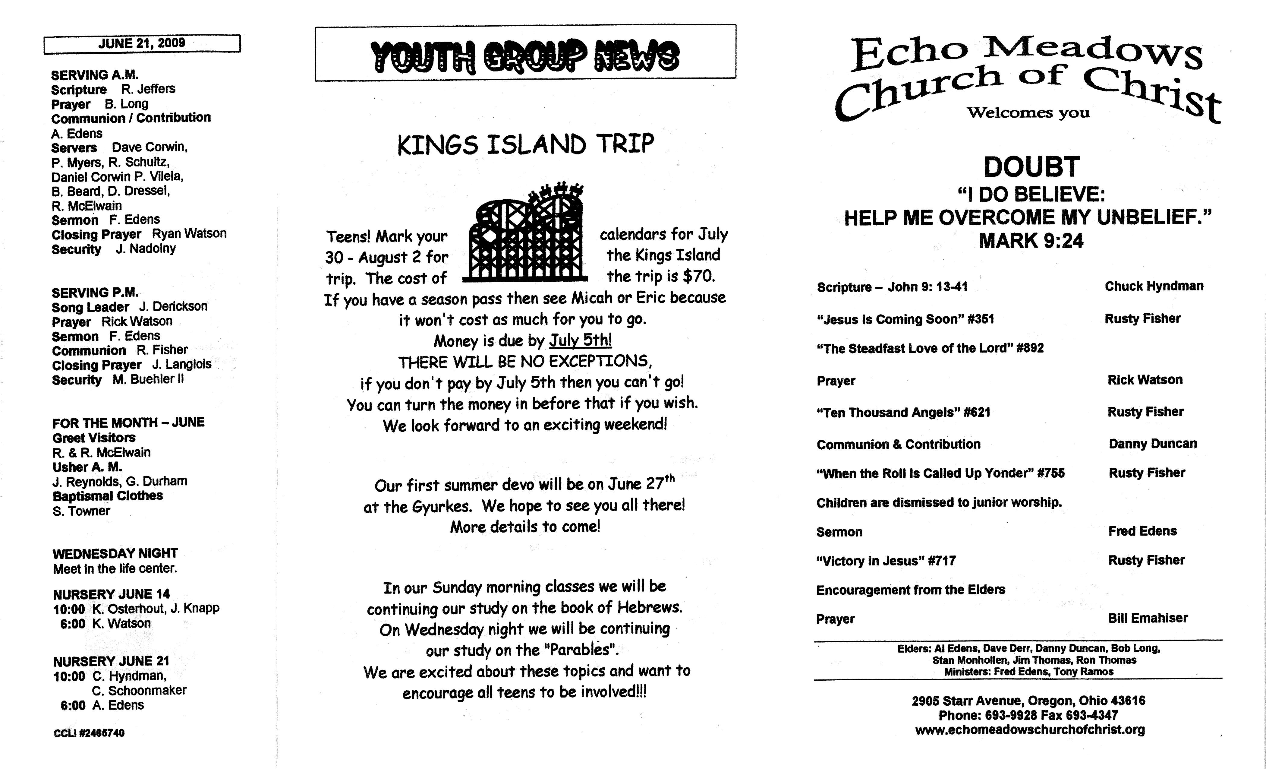 Scanned bulletin, page 1 of 2009-06-14.pdf