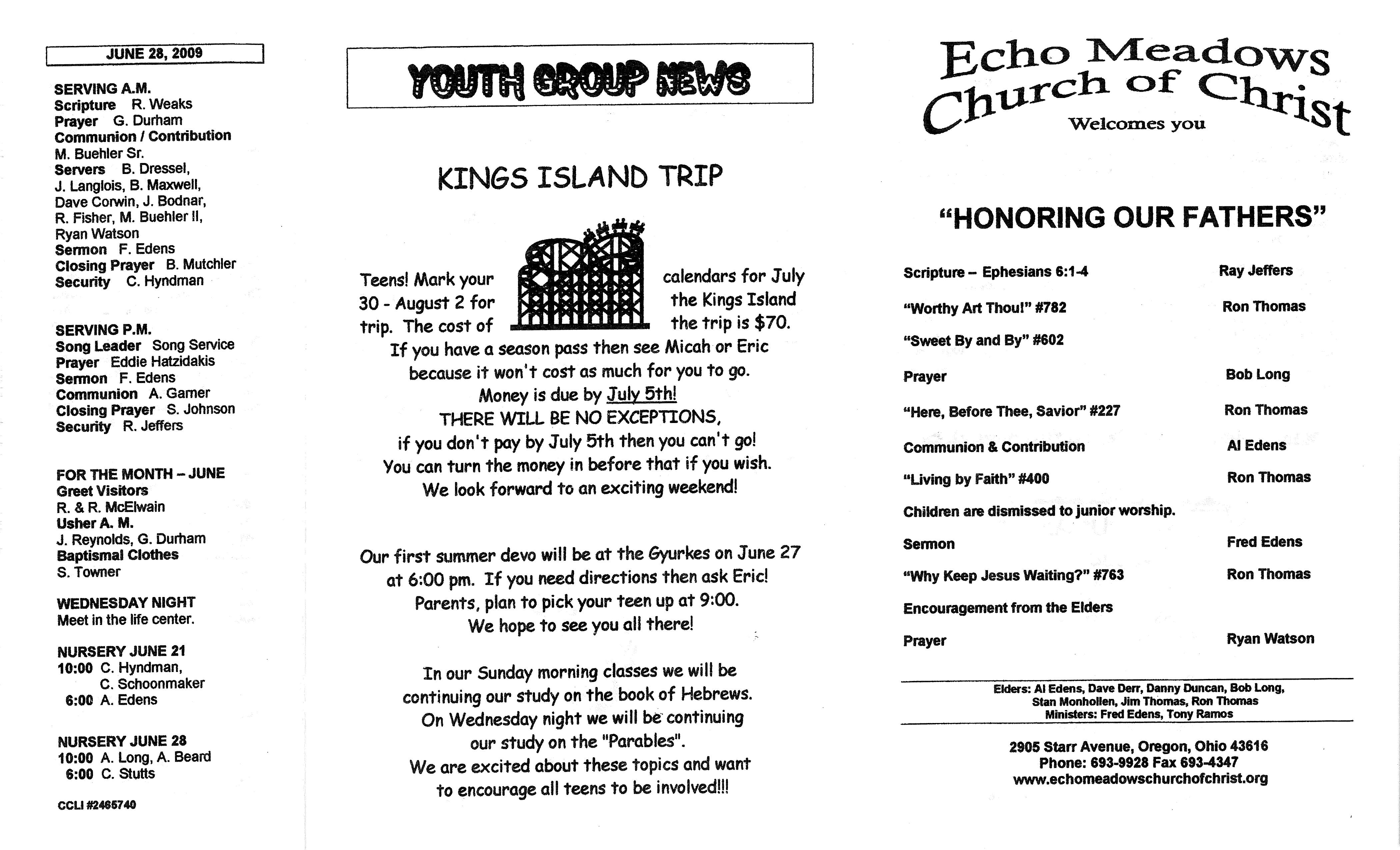 Scanned bulletin, page 1 of 2009-06-21.pdf