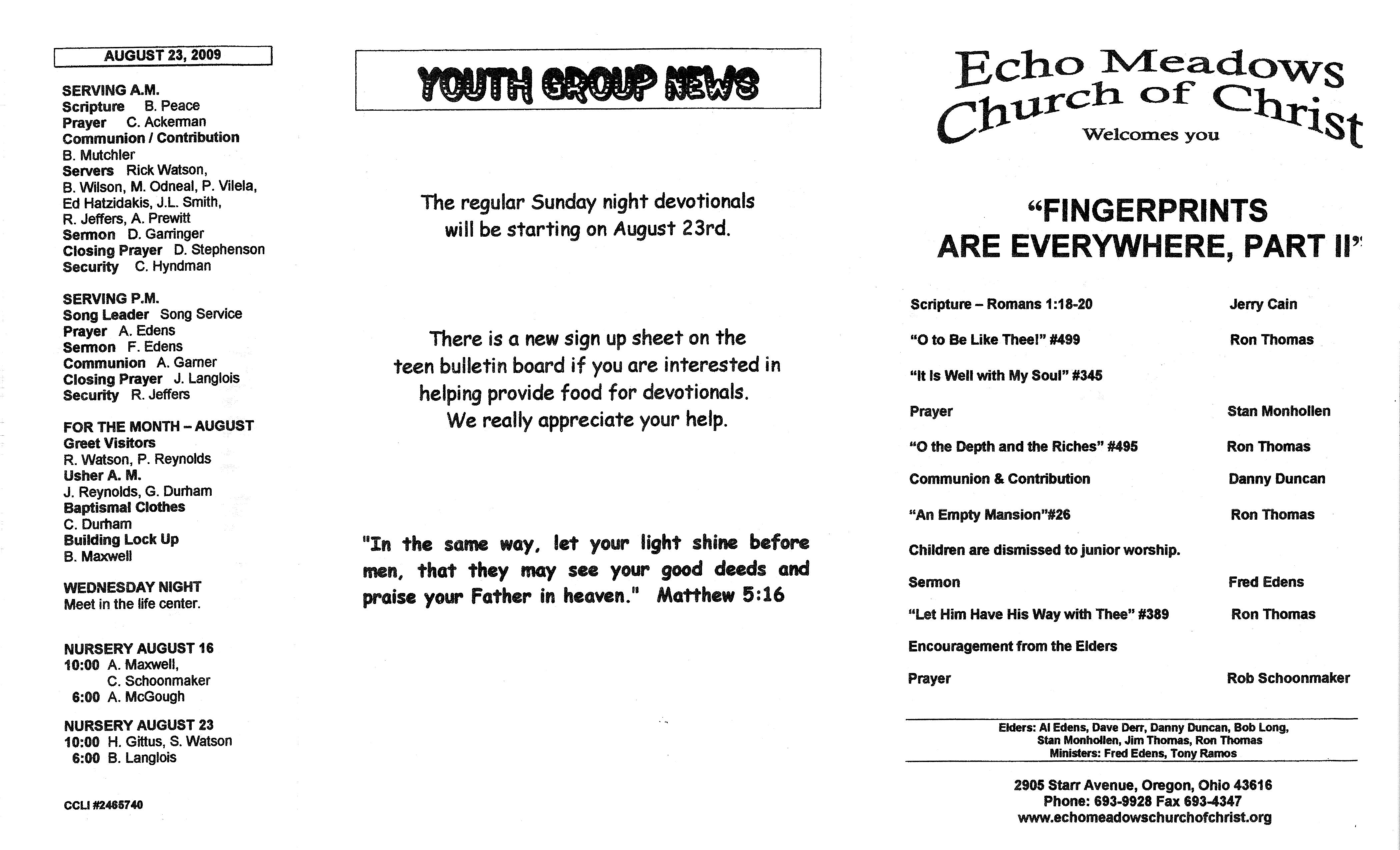 Scanned bulletin, page 1 of 2009-08-16.pdf