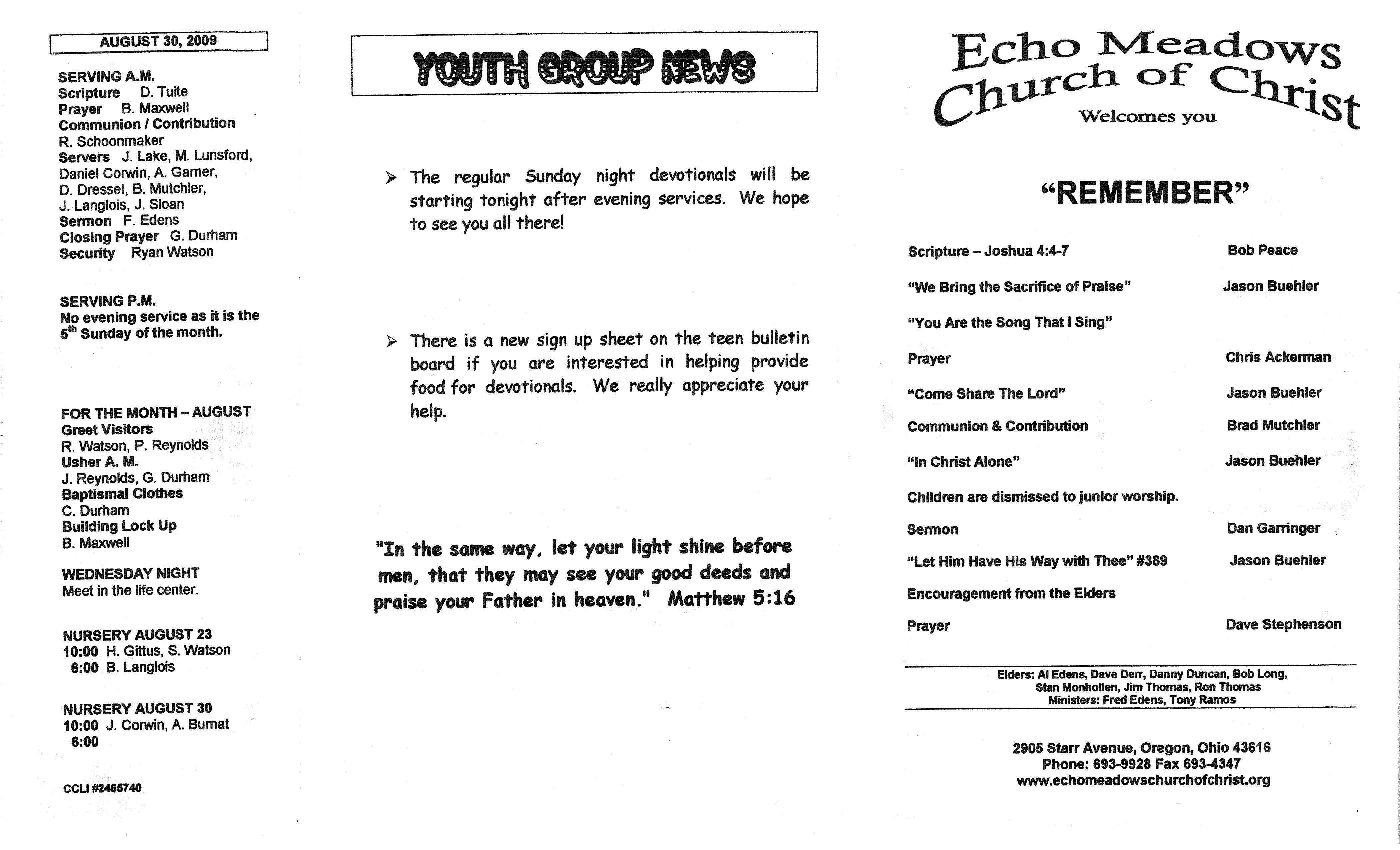 Scanned bulletin, page 1 of 2009-08-23.pdf