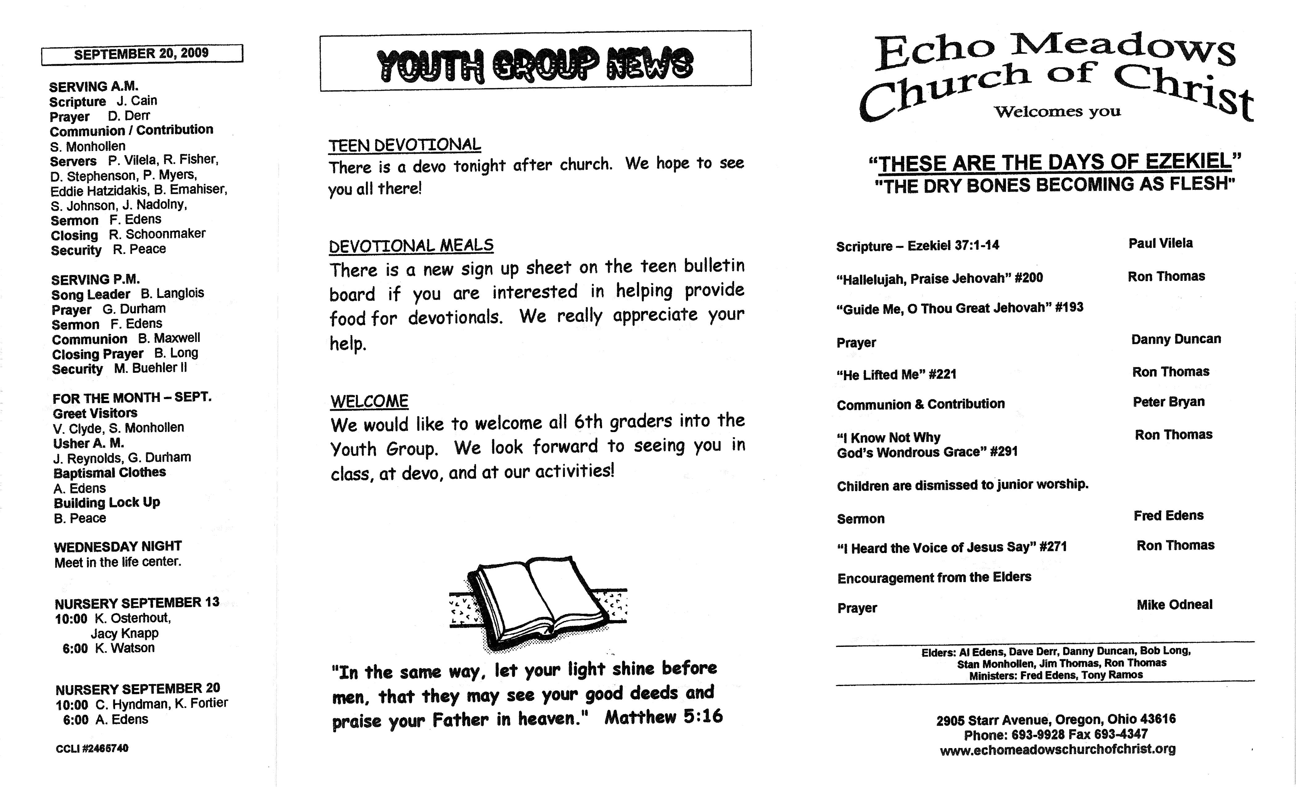 Scanned bulletin, page 1 of 2009-09-13.pdf