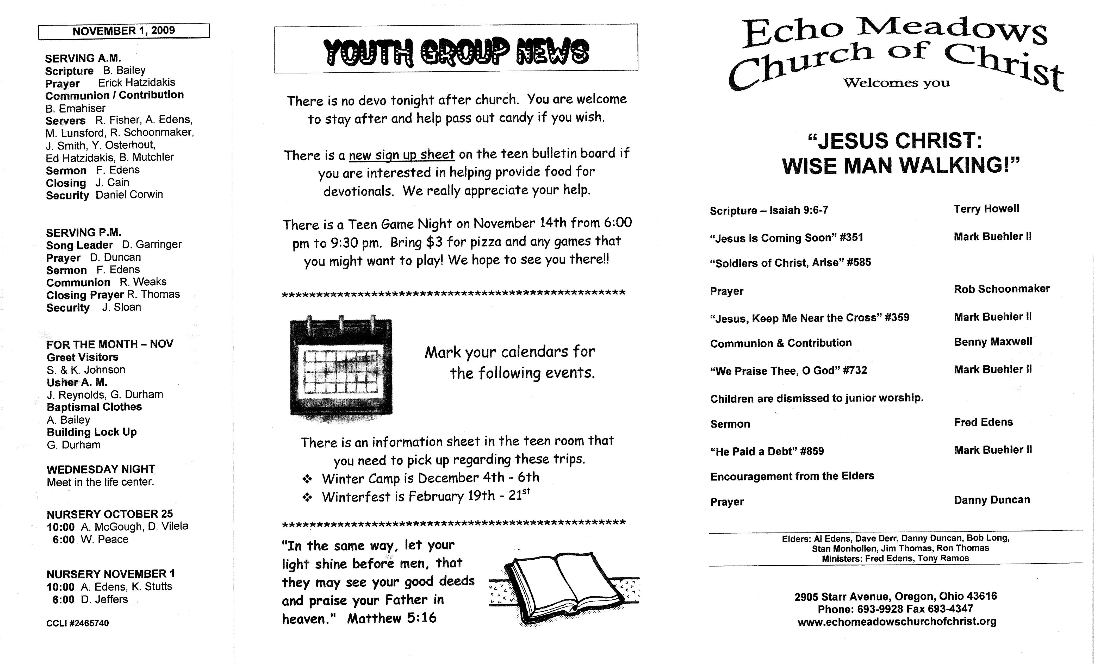 Scanned bulletin, page 1 of 2009-10-25.pdf