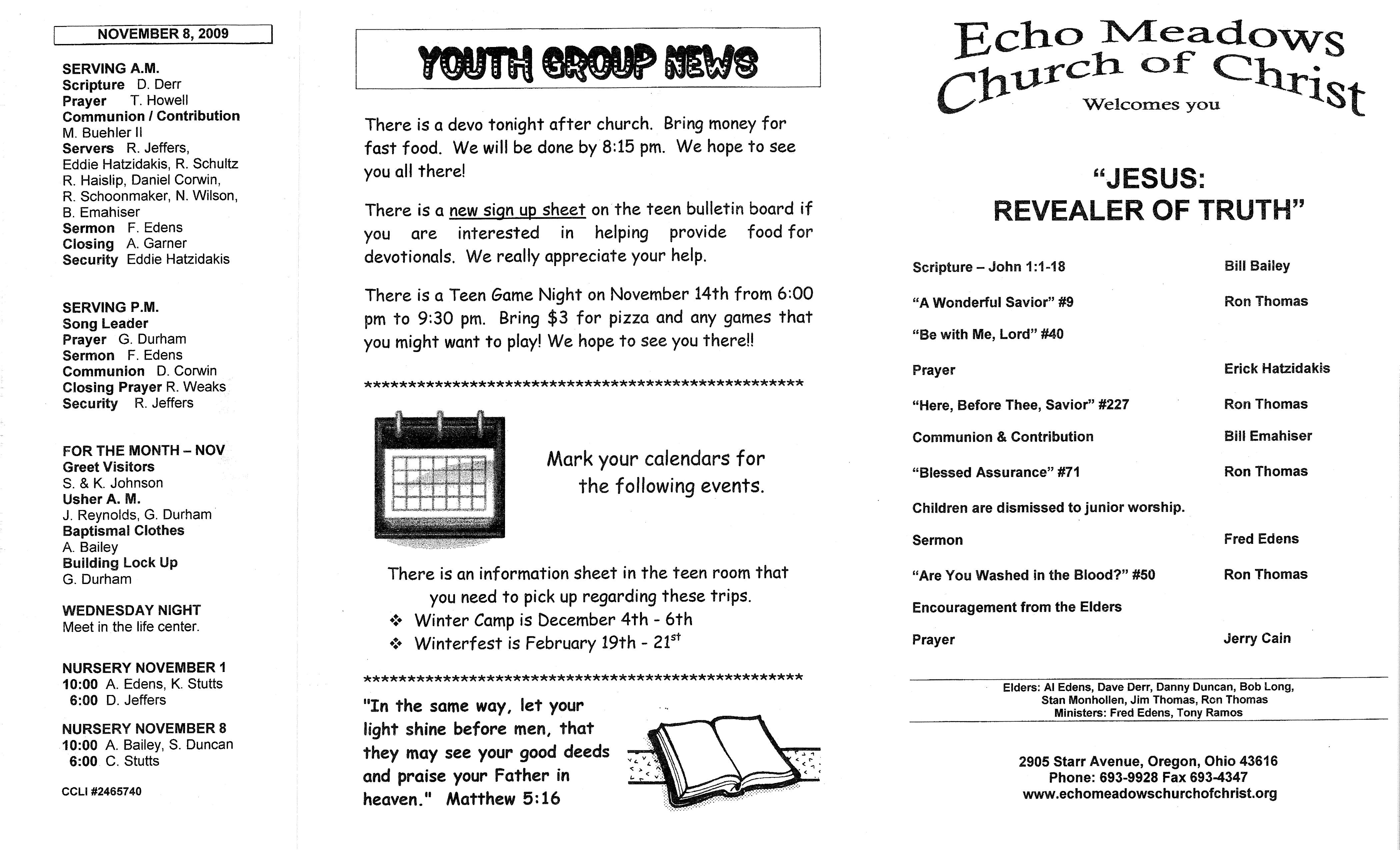 Scanned bulletin, page 1 of 2009-11-01.pdf