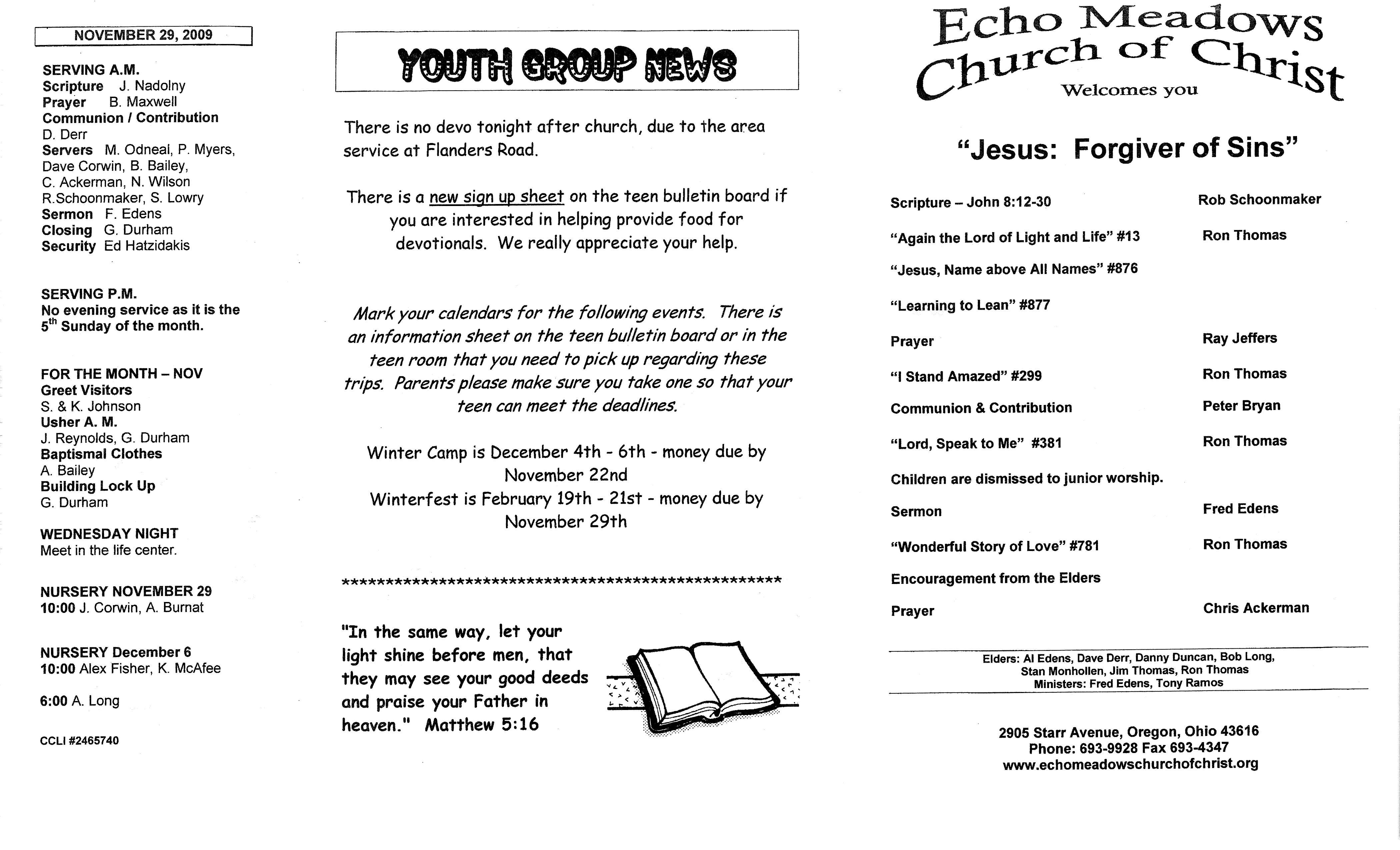 Scanned bulletin, page 1 of 2009-11-22.pdf