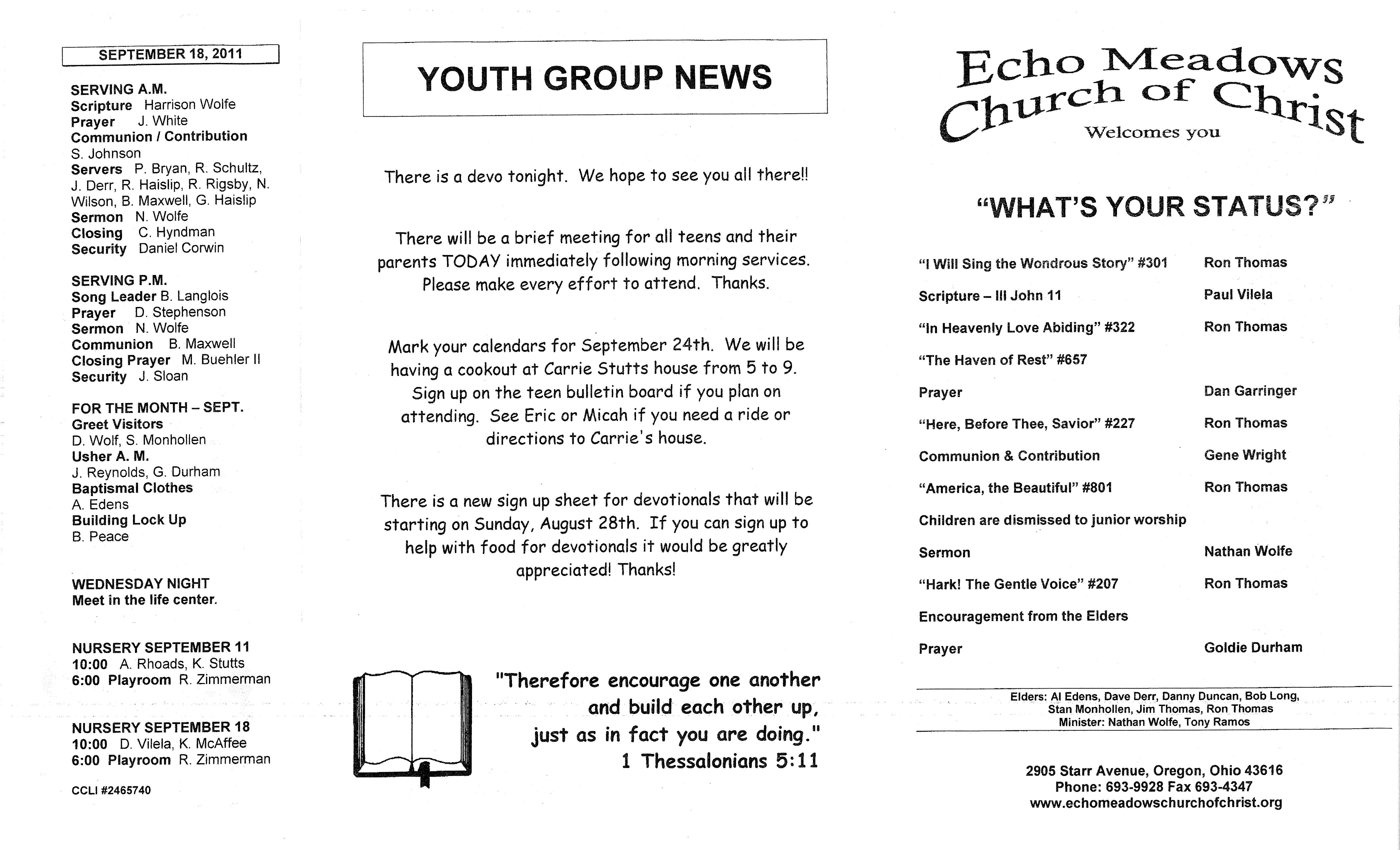 Scanned bulletin, page 1 of 2011-09-11.pdf
