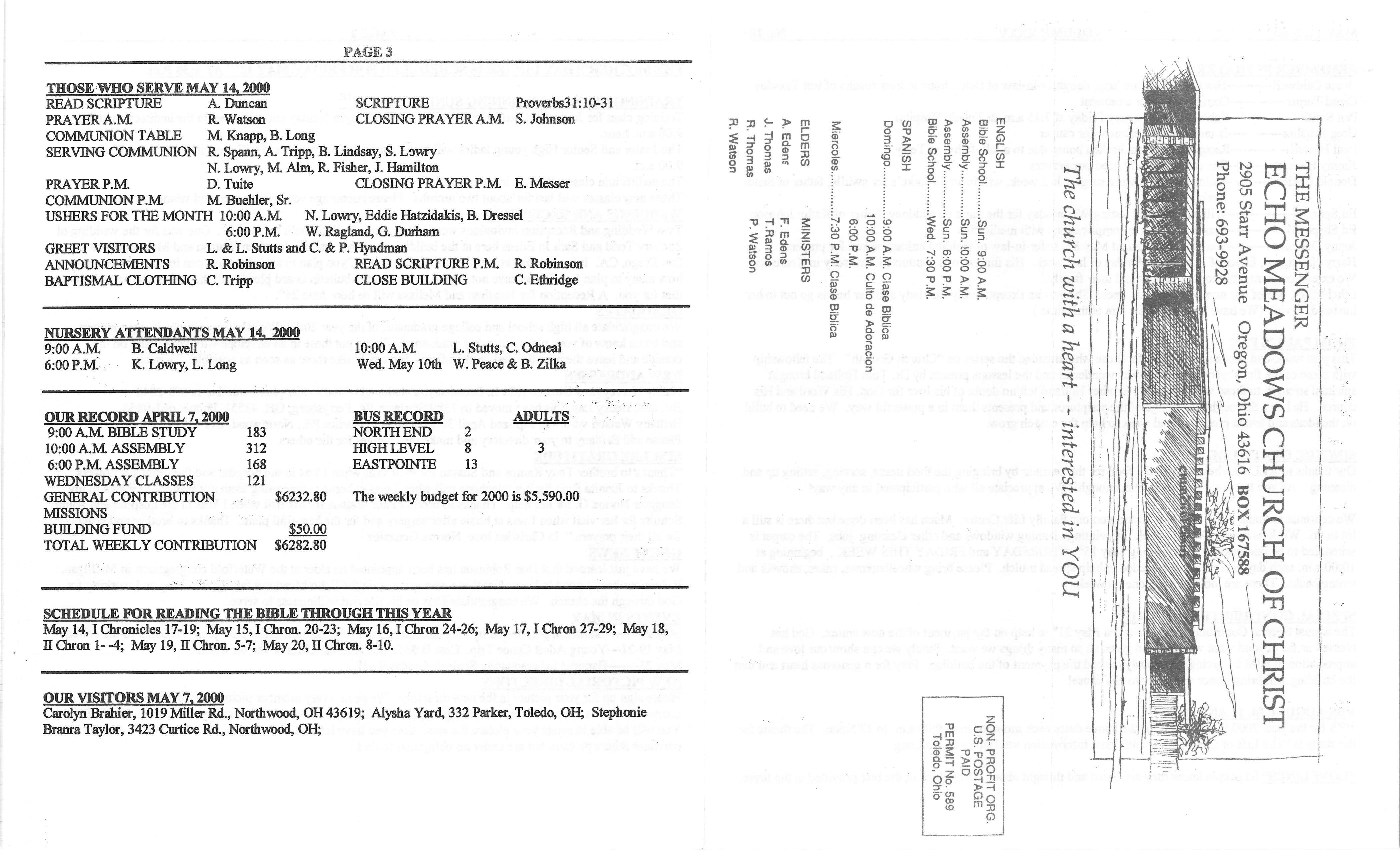 Scanned bulletin, page 1 of 2000-05-14.pdf
