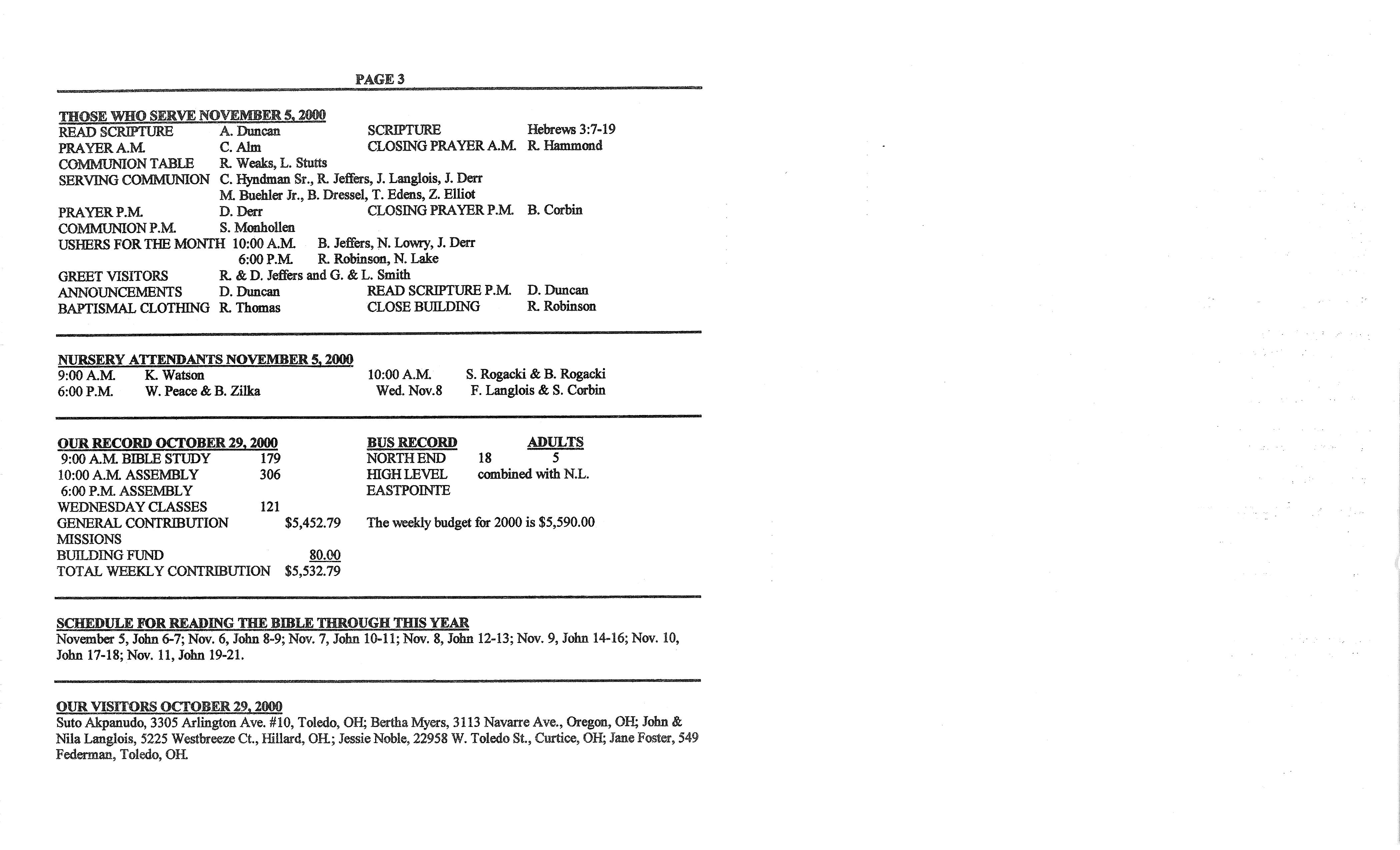 Scanned bulletin, page 1 of 2000-11-05.pdf