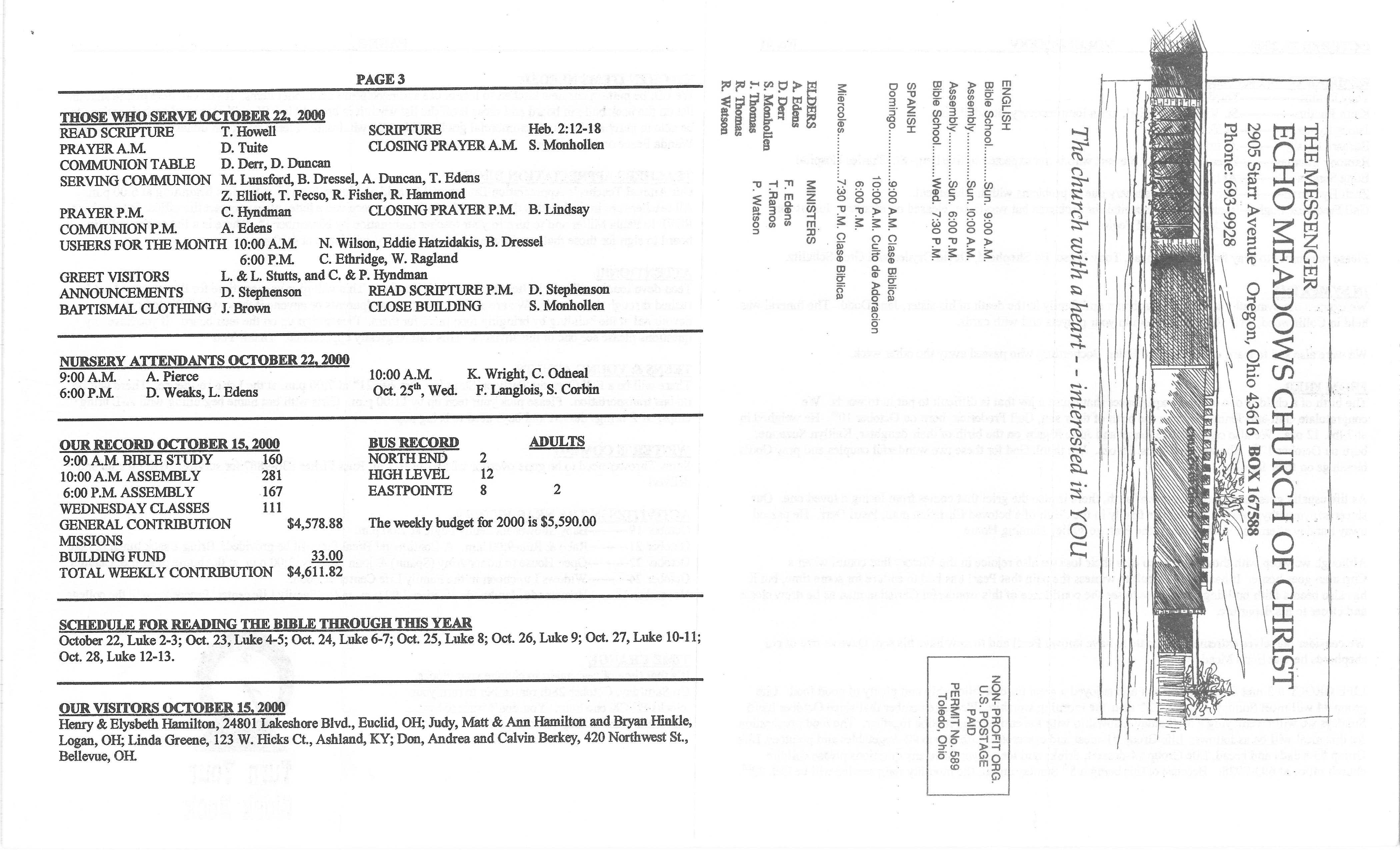 Scanned bulletin, page 1 of 2000-10-22.pdf