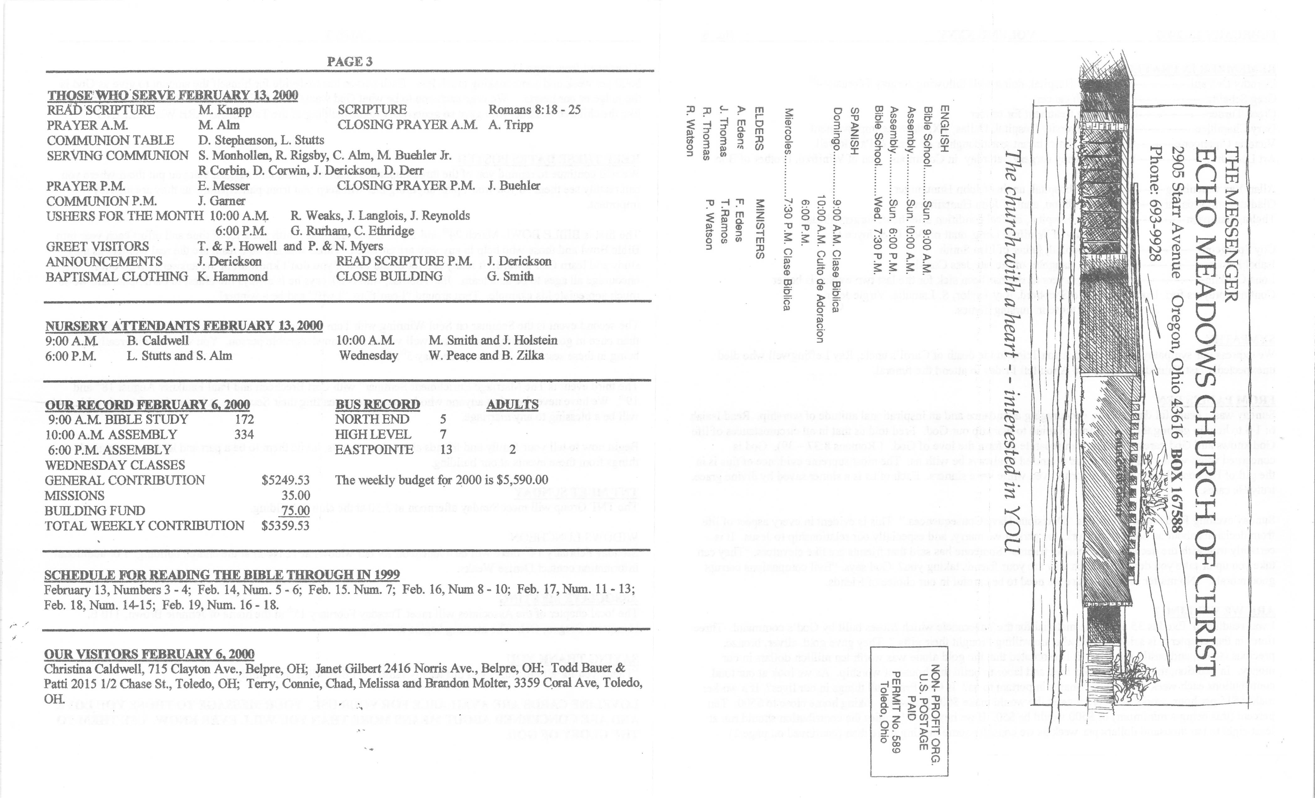 Scanned bulletin, page 1 of 2000-02-13.pdf