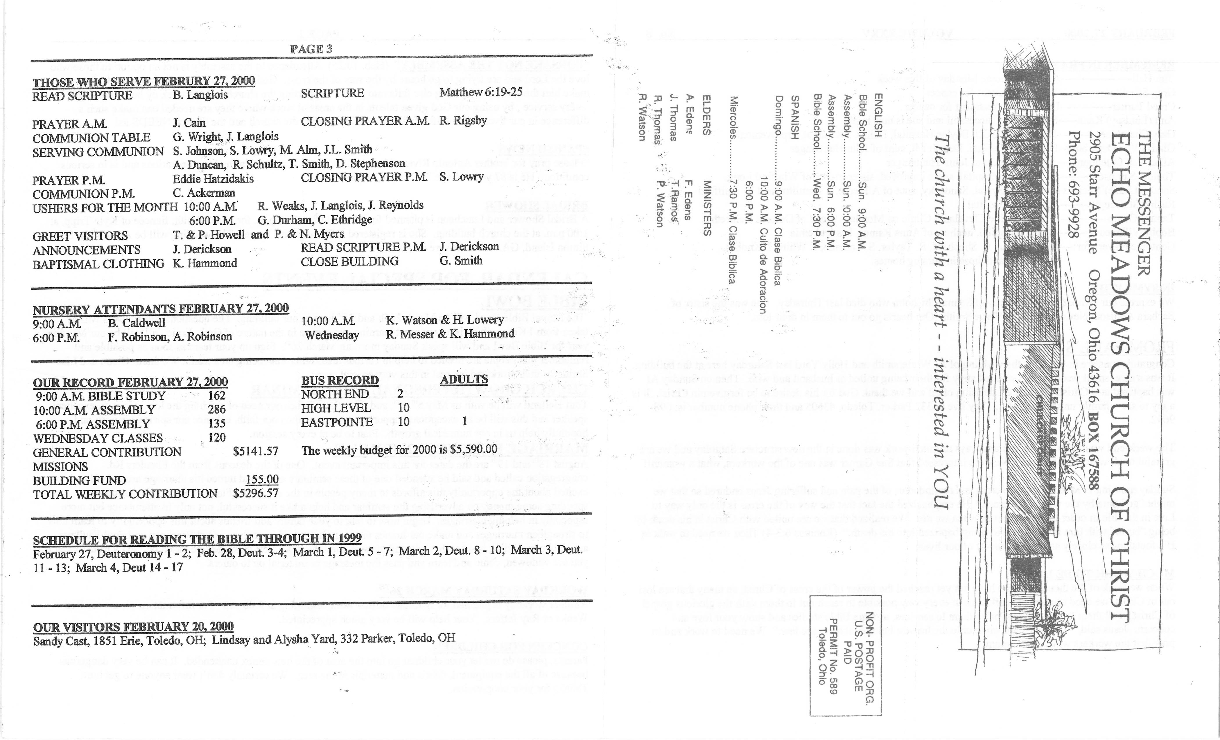 Scanned bulletin, page 1 of 2000-02-27.pdf