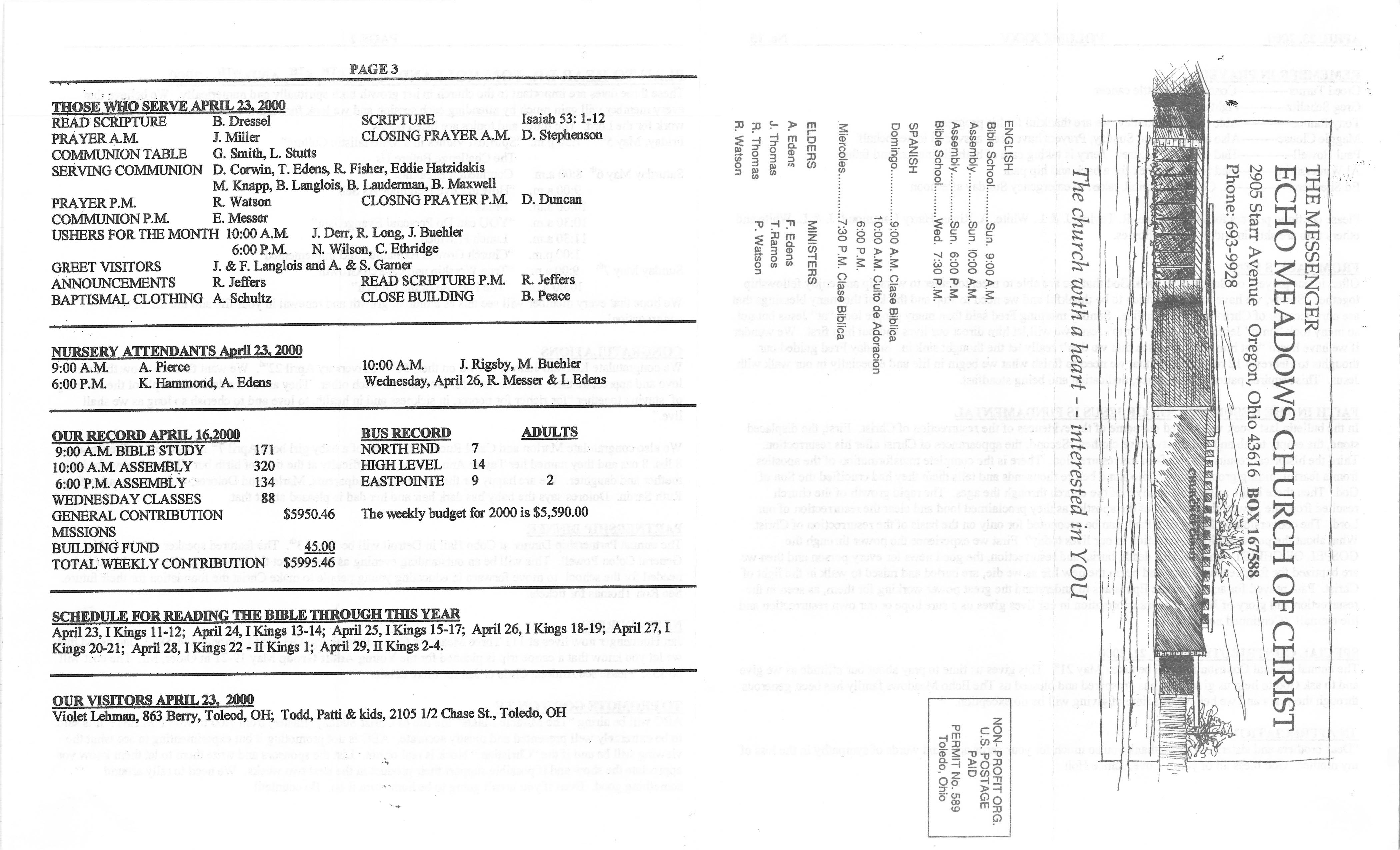 Scanned bulletin, page 1 of 2000-04-23.pdf