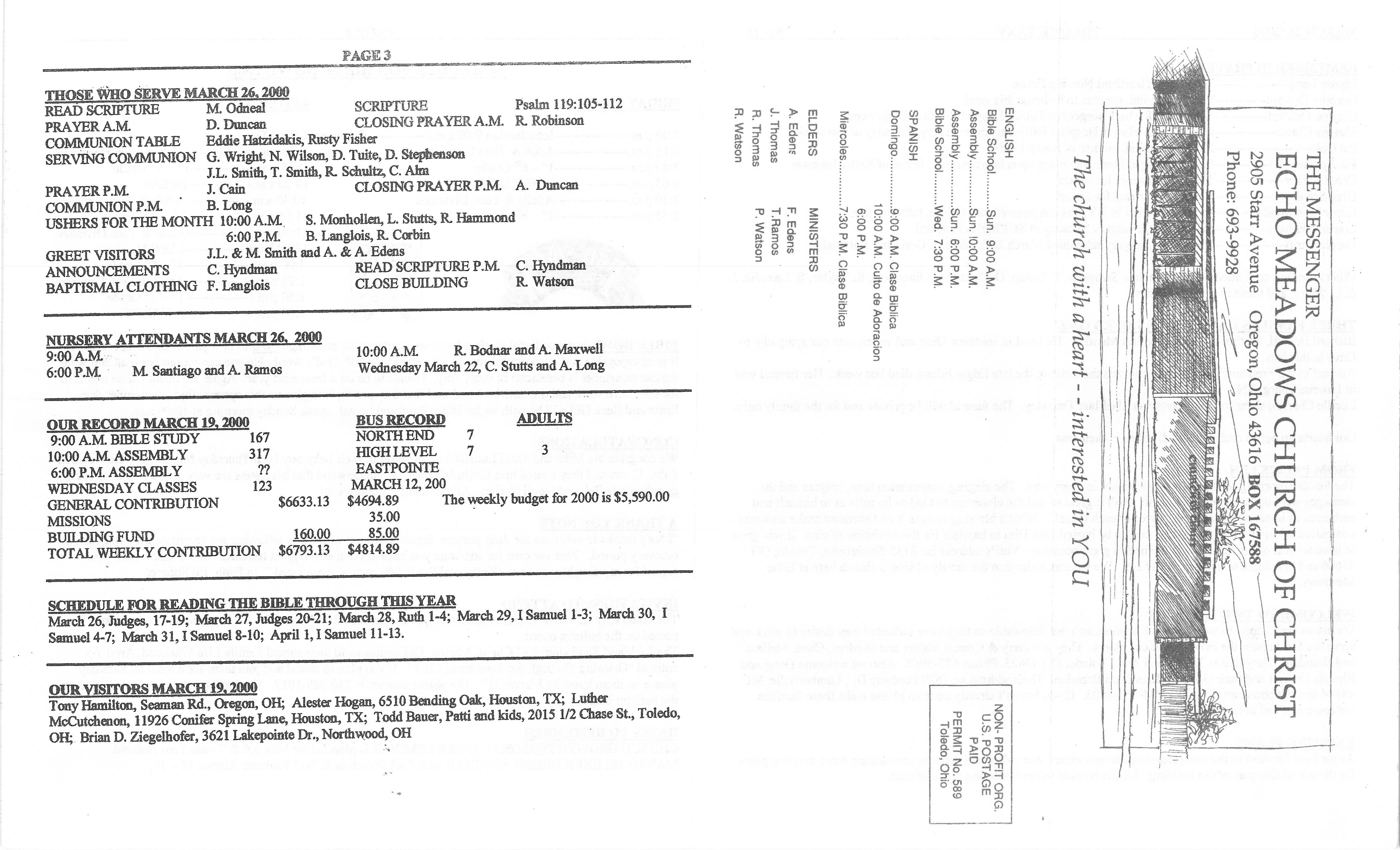 Scanned bulletin, page 1 of 2000-03-26.pdf
