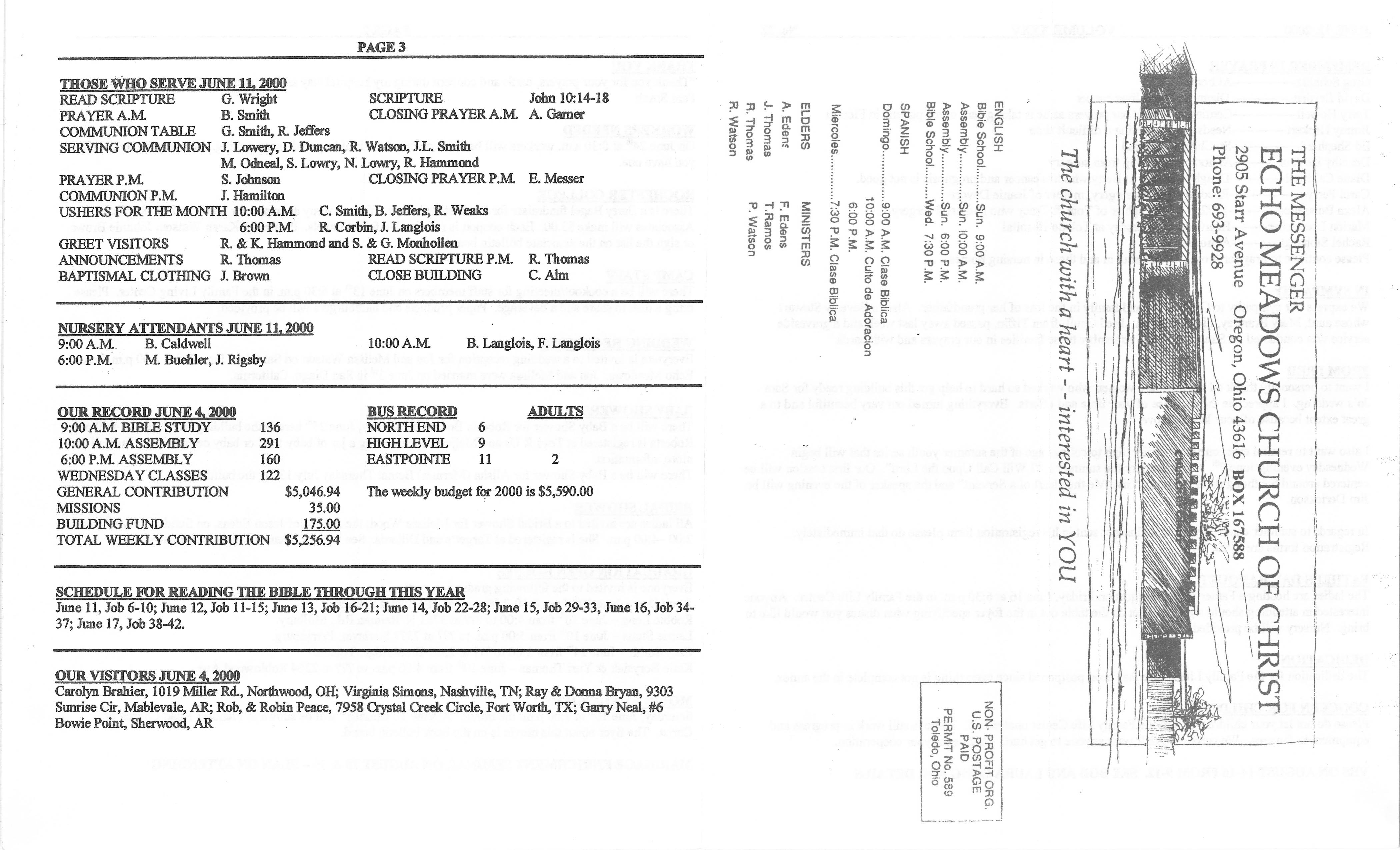 Scanned bulletin, page 1 of 2000-06-11.pdf