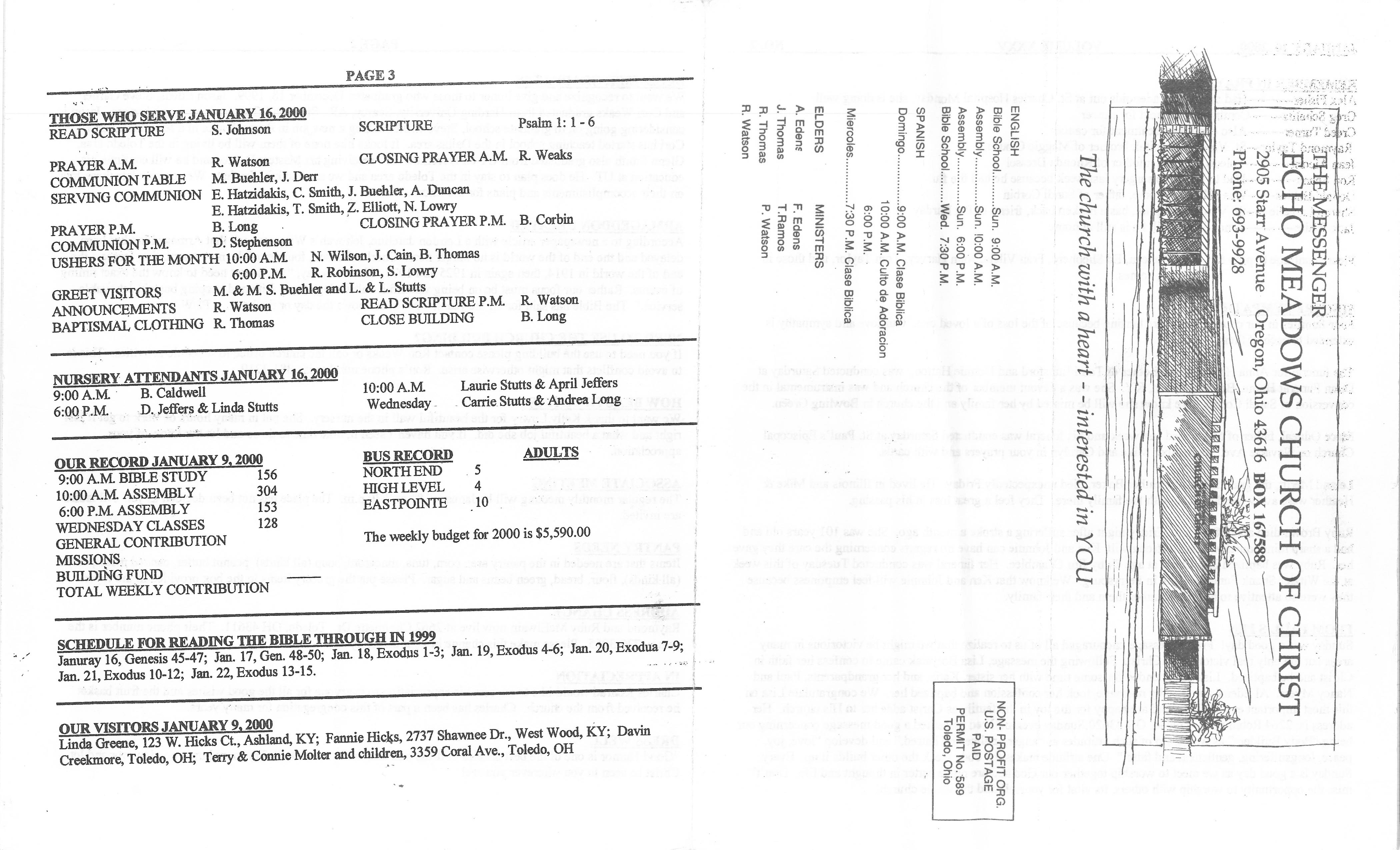 Scanned bulletin, page 1 of 2000-01-16.pdf