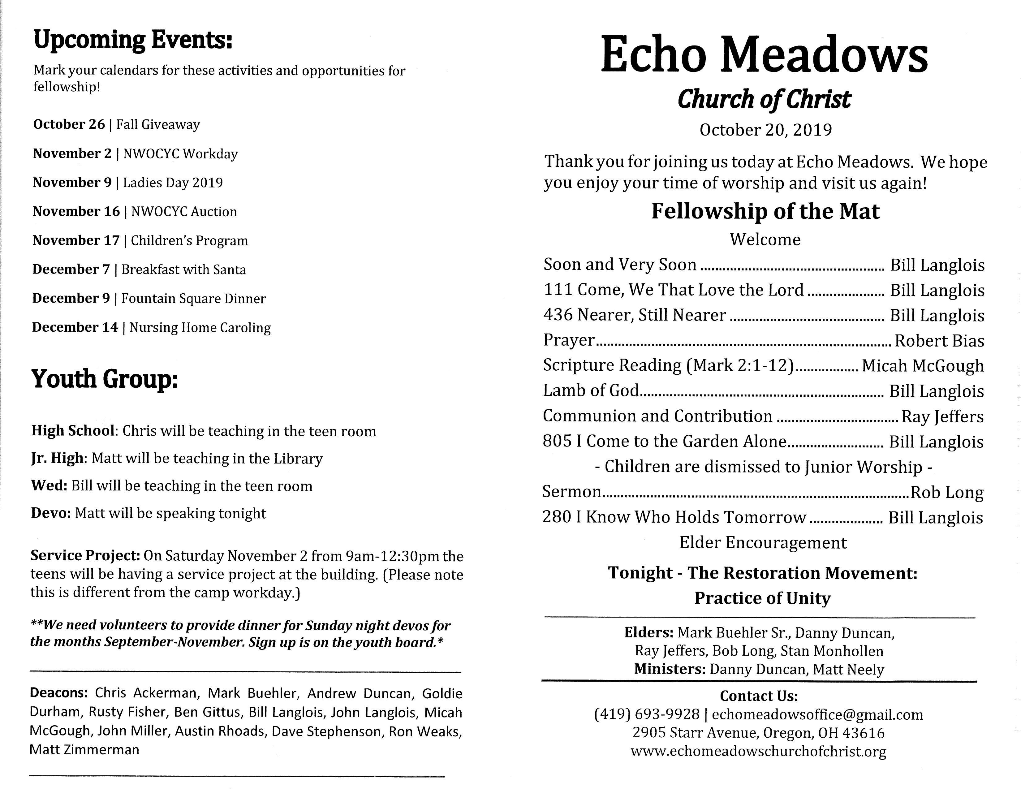 Scanned bulletin, page 1 of 2019-10-20.pdf