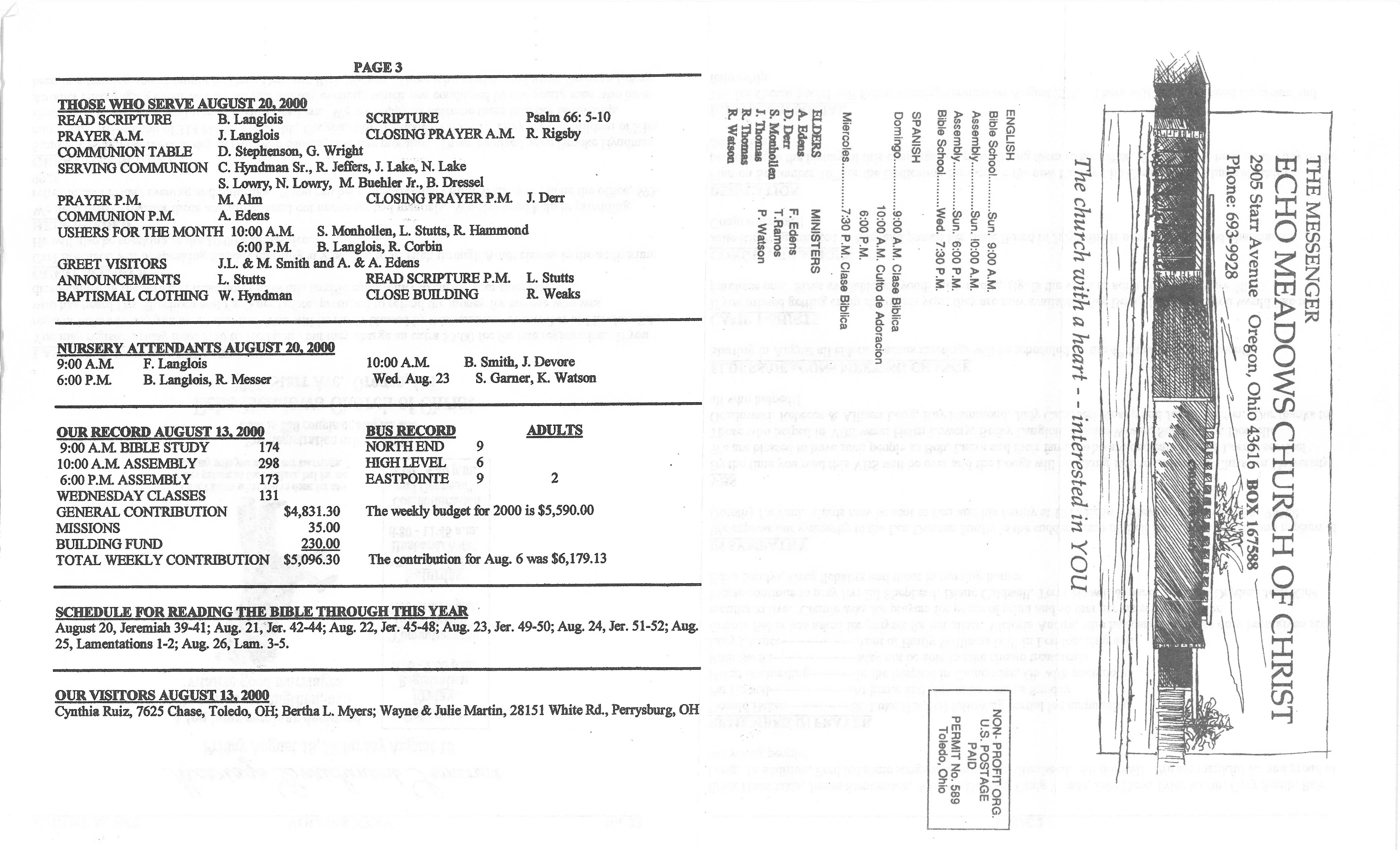 Scanned bulletin, page 1 of 2000-08-20.pdf